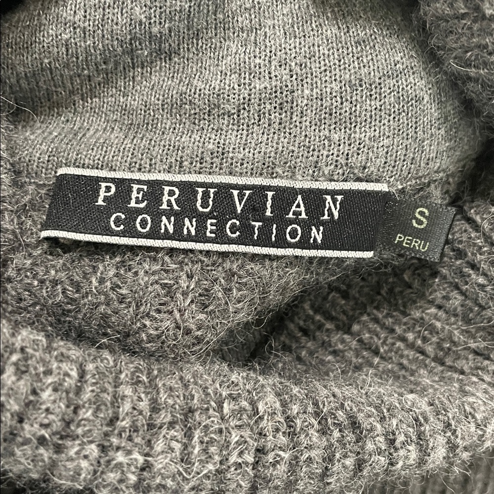 Peruvian Connection Cropped Turtle Neck Sweater S… - image 8
